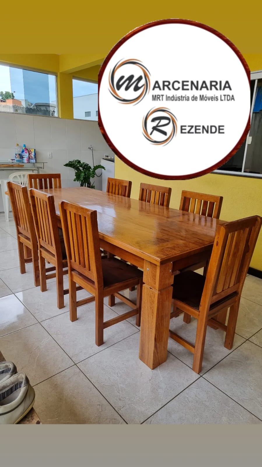 Mesa de Madeira e Cadeiras – Marcenaria Rezende