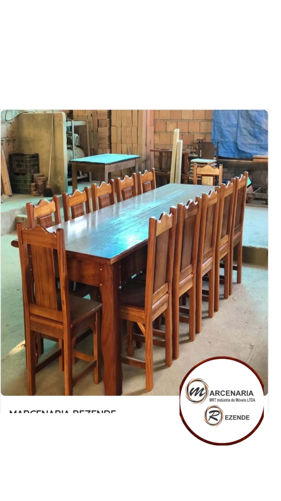 Mesa de Madeira e Cadeiras – Marcenaria Rezende