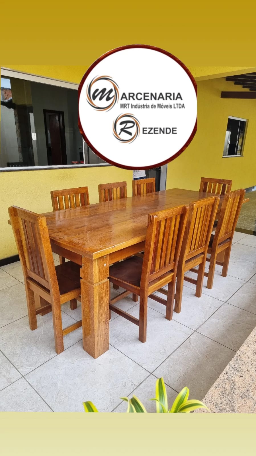 Mesa de Madeira e Cadeiras – Marcenaria Rezende